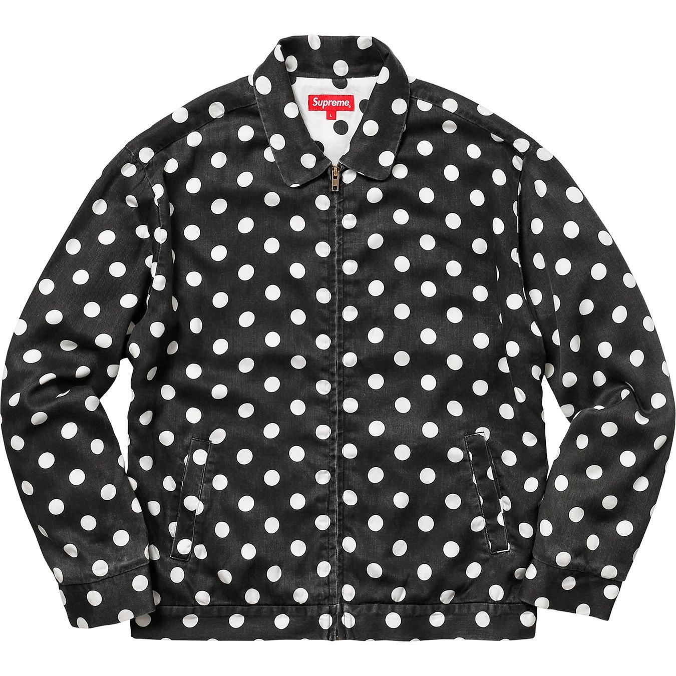 Polka Dots Rayon Work Jacket view 14
